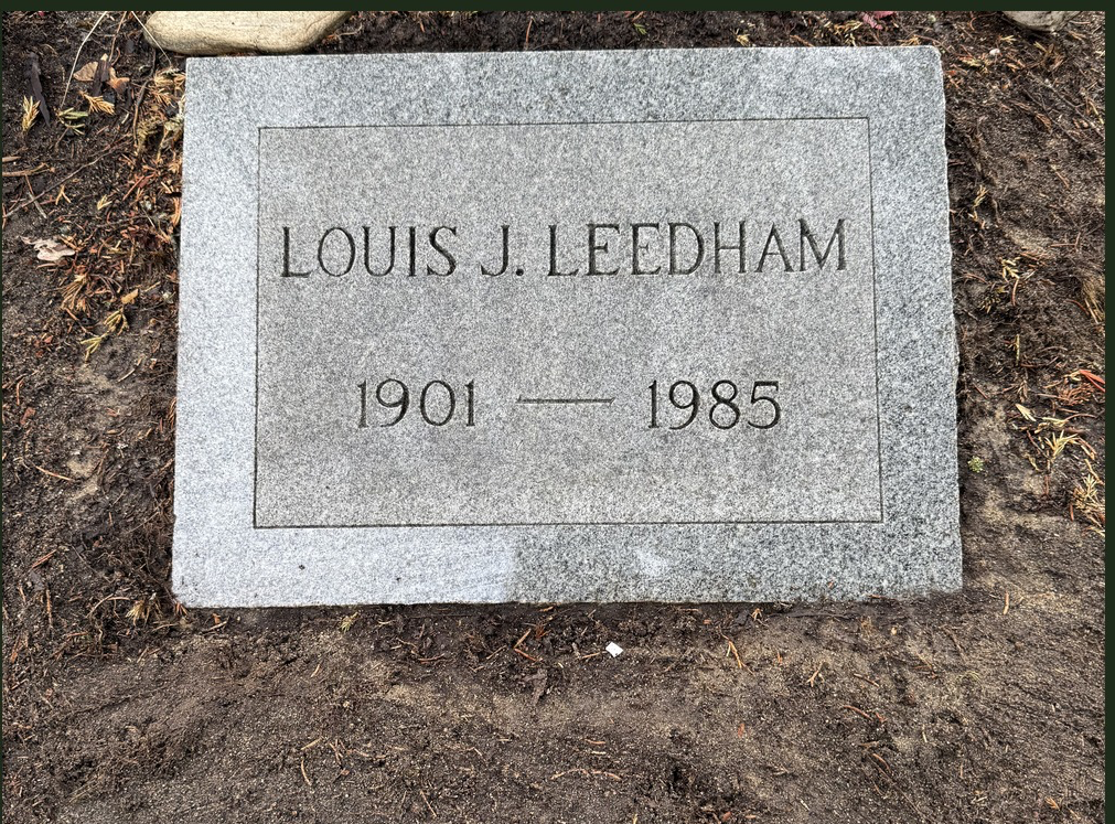 Headstone after cleaning